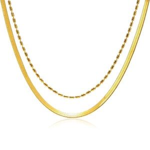 18K Gold Plated double Layer Necklace